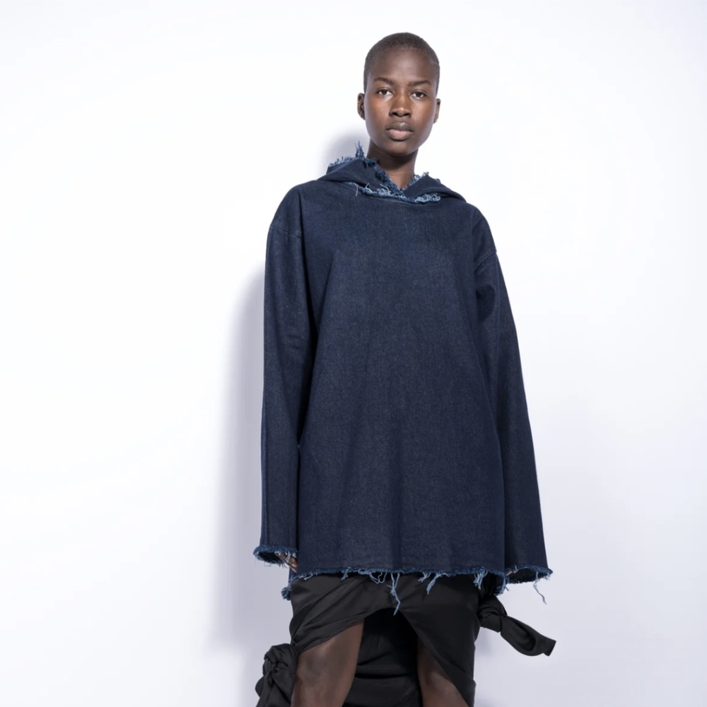 Marques'Almeida Oversized Denim Hoodie